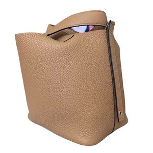 Hermes Picotin Lock 18 Bag Taurillon Clemence Chai Palladium Hardware